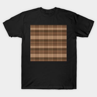 Light Academia Aesthetic Calan 1 Hand Drawn Textured Plaid Pattern T-Shirt